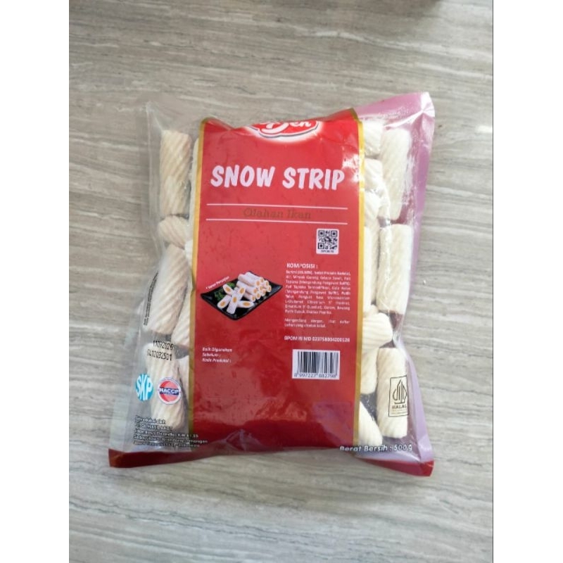 

PAK DEN Snow Strip 500g Olahan Ikan