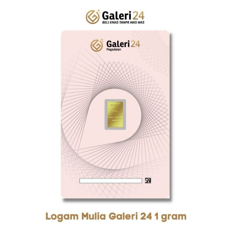 Emas Galeri 24 Pegadaian 1 Gram Terbaru Gratis ONGKIR