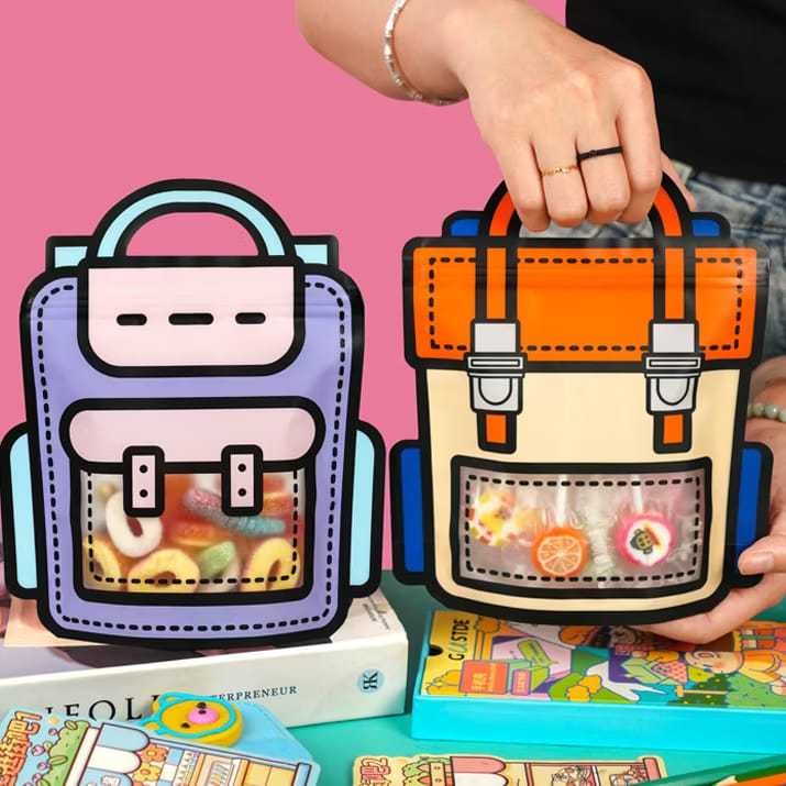 

Plastik Goodie Bag Ulang Tahun Anak / Plastik Ziplock Birthday bentuk Tas