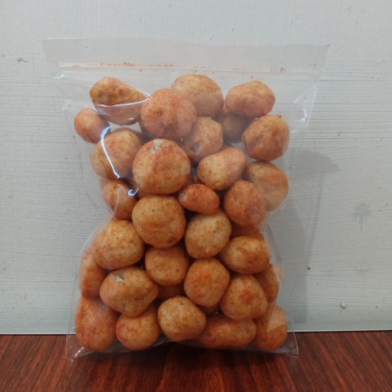 

Kerupuk baso ikan pedas balado ukuran 250 gram