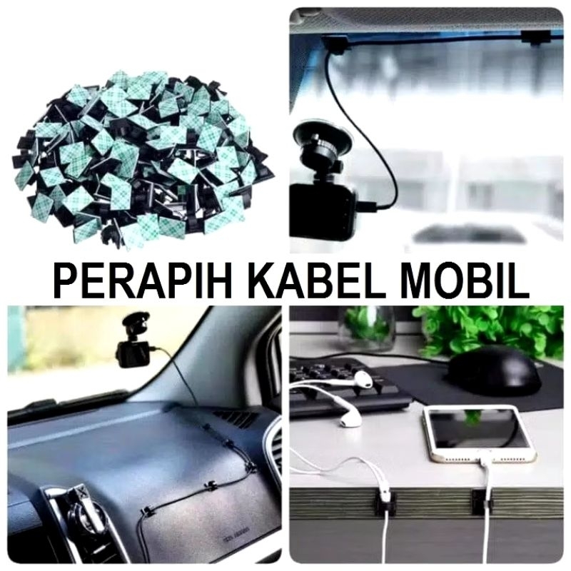 PENJEPIT KABEL MOBIL Klip Clip Perapih Kabel Mobil Pengikat Holder Penjepit Interior