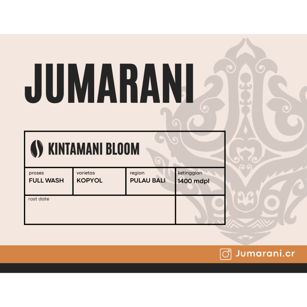 

Kopi Arabika Kintamani Bloom (Full Wash) 200 gr