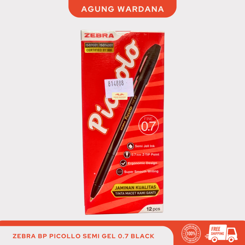 

BOLPOIN ZEBRA PICOLLO SEMI GEL 0.7 BLACK