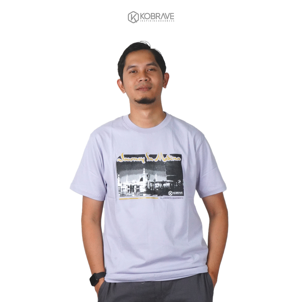 KOBRAVE - T Shirt Muslim Kaos Journey In Medina
