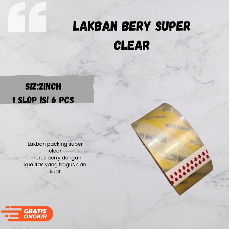 LAKBAN BERRY SUPER CLEAR-LAKBAN PACKING