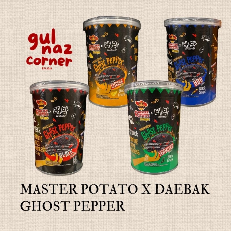

MISTER POTATO CRISPS GHOST PEPPER 40 GR | BBQ CHEESE BLACK SEAWEED