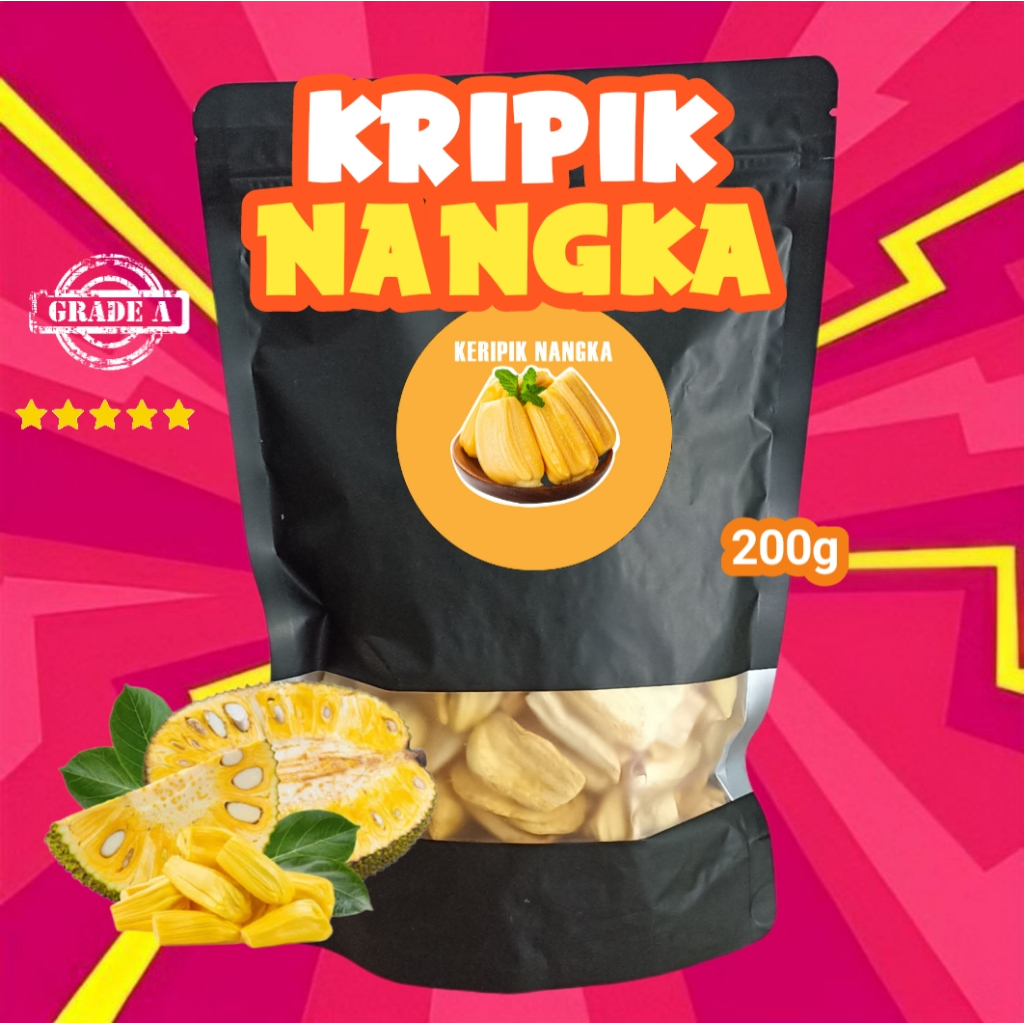 

GRADE A - TERLARIS KERIPIK KRIPIK BUAH NANGKA KERING 200G 200 GRAM KUALITAS PREMIUM CEMILAN BUAH APEL NANGKA MANGGA NANAS NANGKA