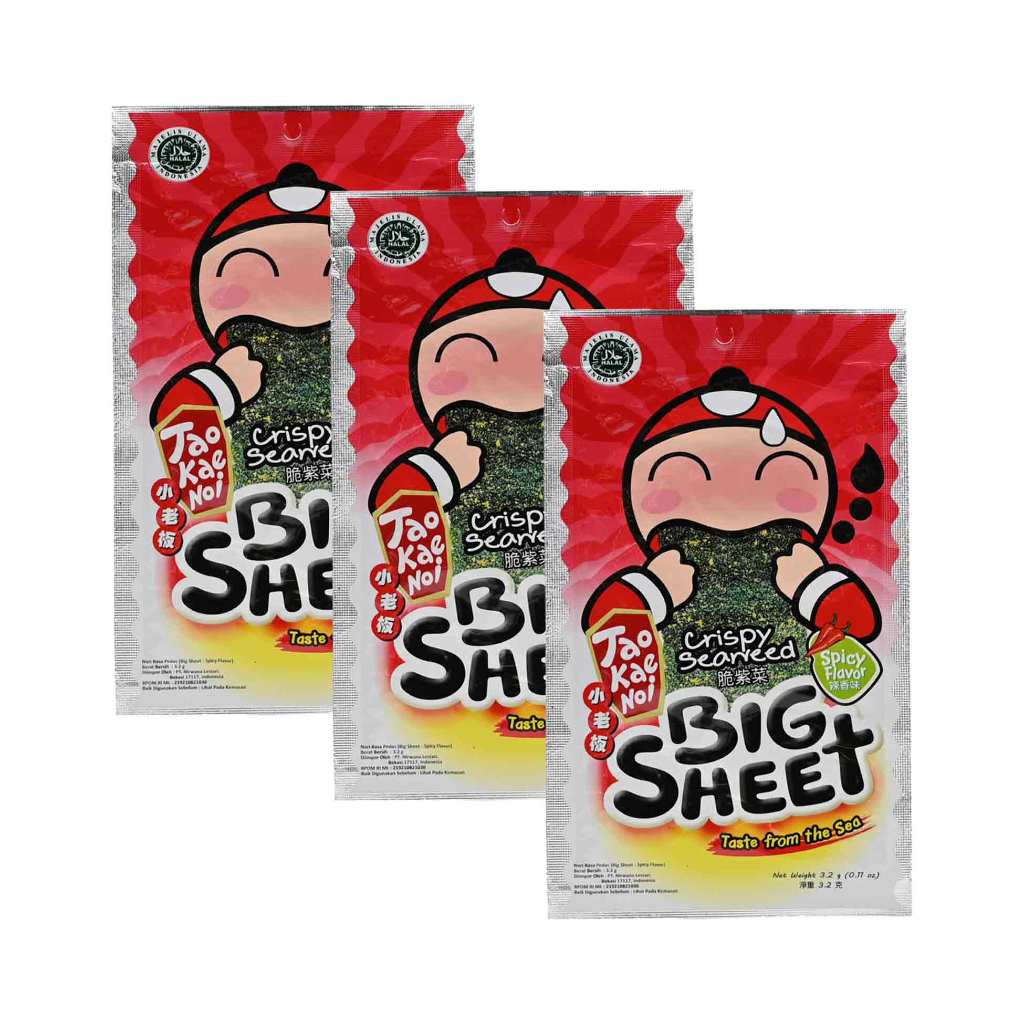 

3Pcs Tao Kae Noi Spicy Sheet 3.2 Gram