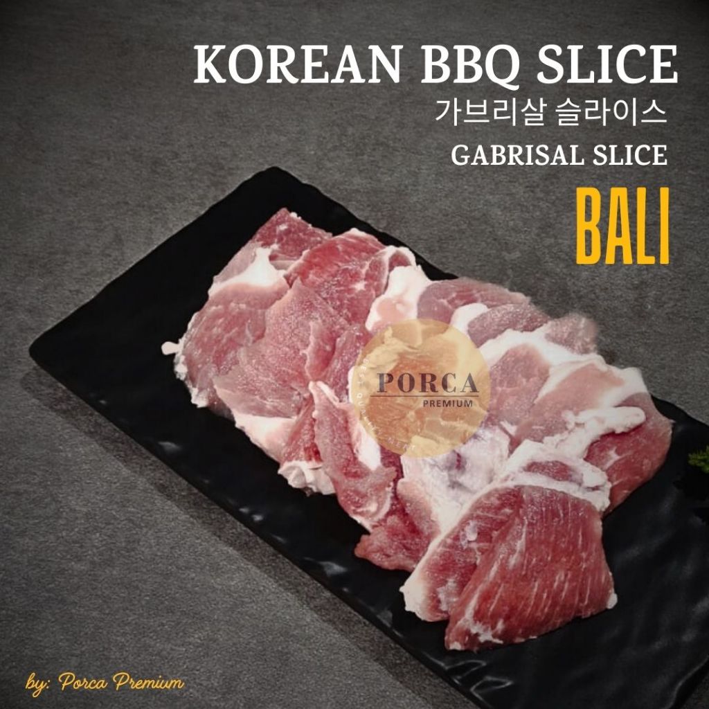 

Daging babi BBQ skirt meat galmaegisal gabrisal Korean BBQ babi bali Porca