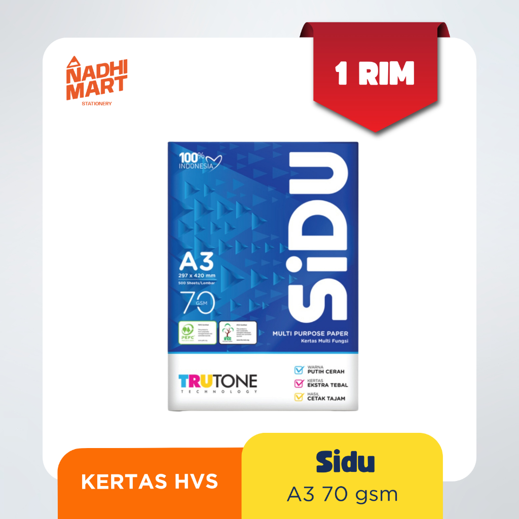 

SIDU KERTAS HVS A3 70GSM