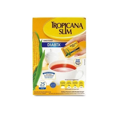 

TROPICANA SLIM SWEETENER DIABTX 1 BOX ISI 25 SACHET @45g