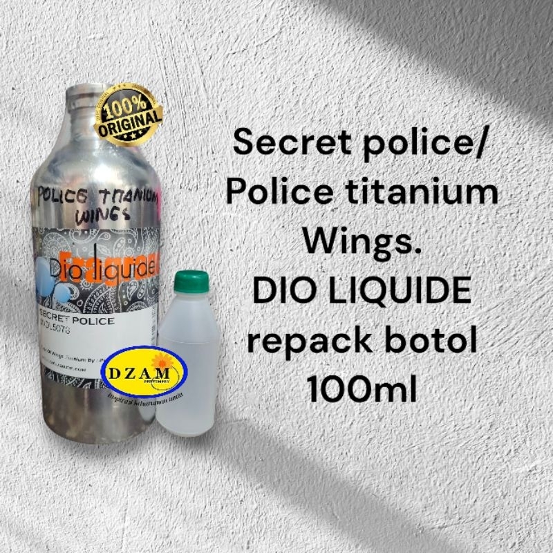 SECRET POLICE/POLICE TITANIUM WINGS DIO LIQUIDE REPACK BOTOL 100ML MURNI.