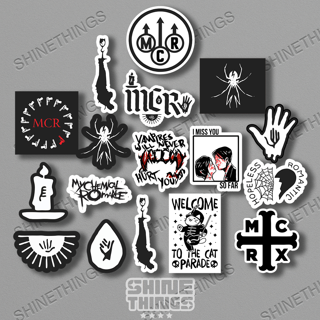 

stiker my chemical romance || sticker band mcr aesthetic