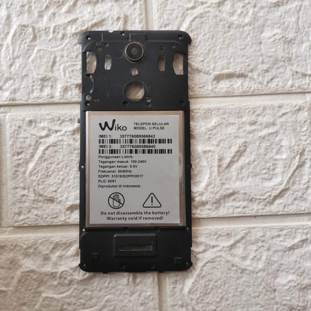 Middle Frame WIko U Pulse Casing tengah copotan