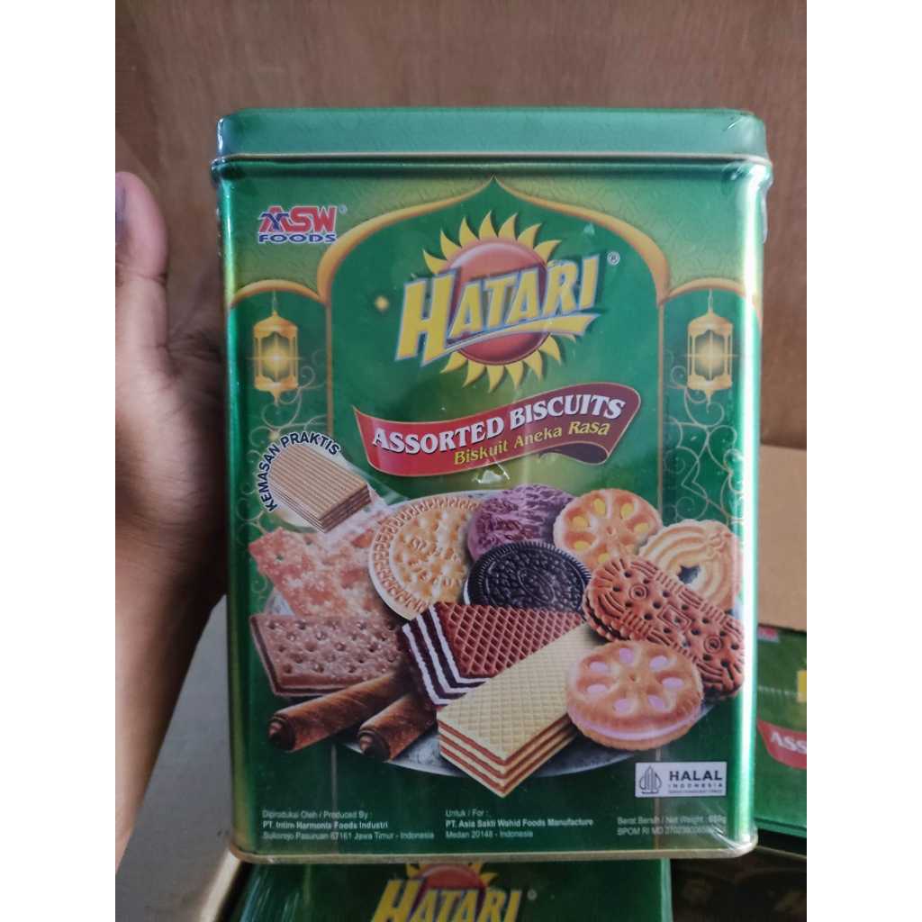 

Hatari Assorted Biscuits Kaleng Aneka Rasa 650g