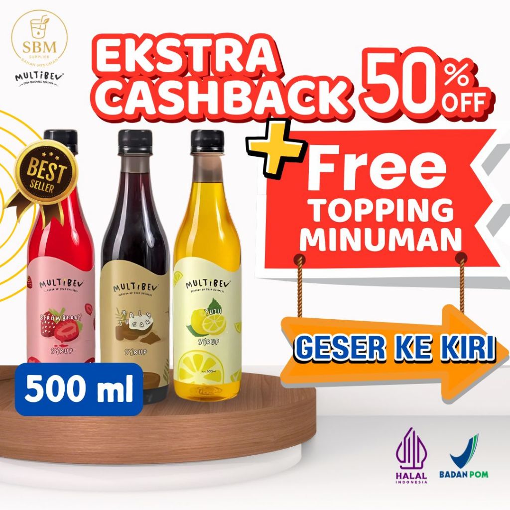 

SIRUP MULTIBEV ORIGINAL TERMURAH TERLARIS - SYRUP UNTUK MINUMAN | COCOK UNTUK CAFE RESTORAN DAN USAHA LAINNYA - ALL VARIAN UKURAN 500 ML