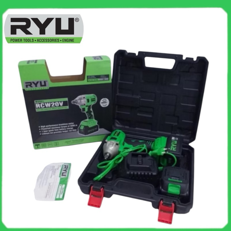 Ryu Rcw 20 Impact wrench Mesin Impact Cordles buka baut