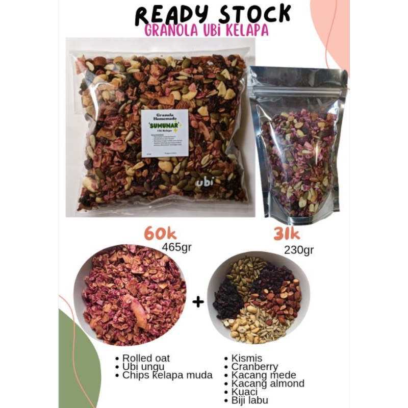 

Granola Rasa Ubi Kelapa