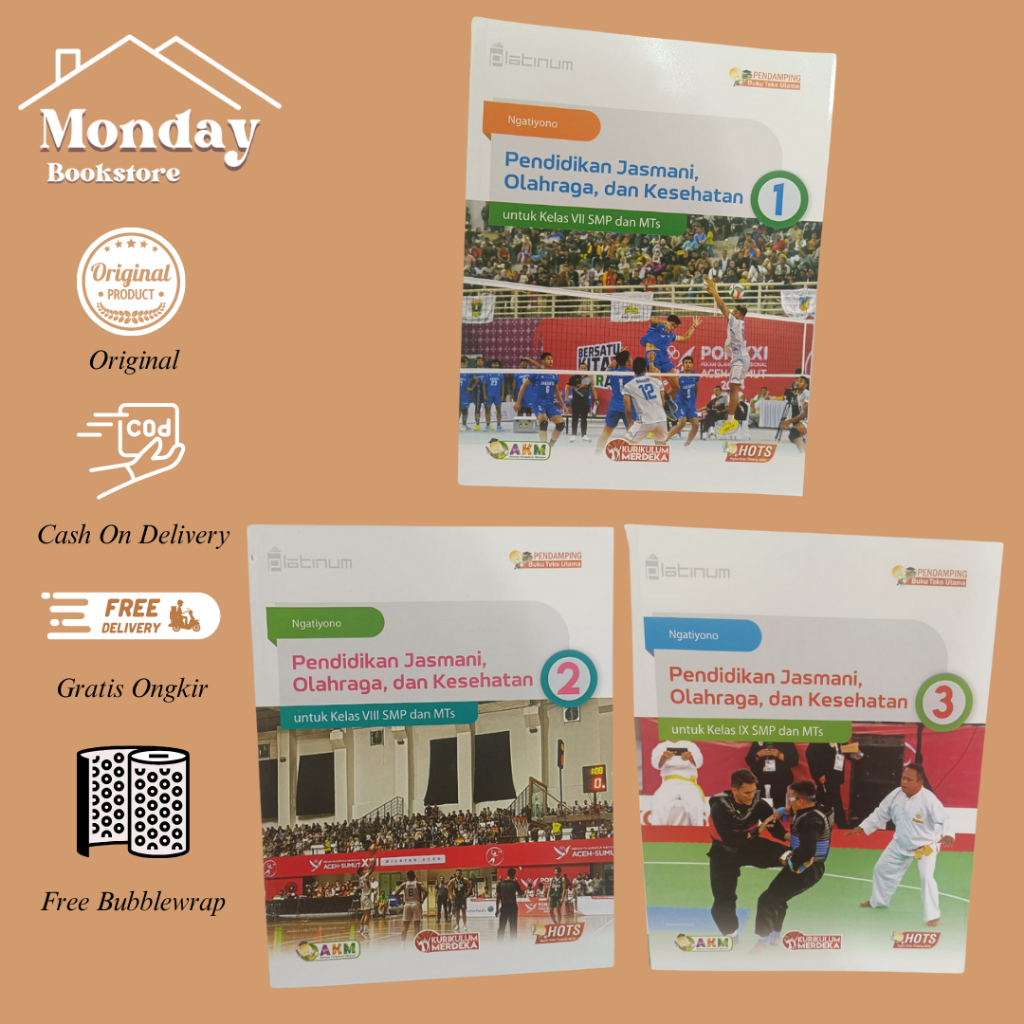 TIGA SERANGKAI PLATINUM SMP - PJOK KELAS 7,8,9 SMP/MTs KURIKULUM MERDEKA