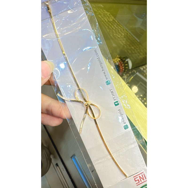 Gelang Pita emas kadar 8k