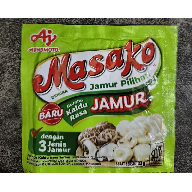 

Masako Bumbu Kaldu Rasa Jamur Kemasan 1 Sachet