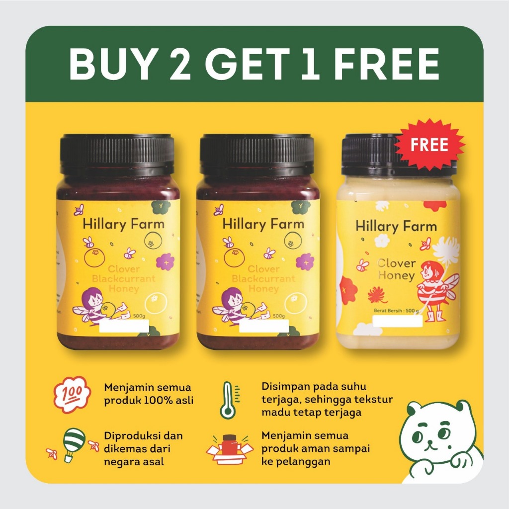 

Clover Blackcurrant Honey + Clover Blackcurrant Honey Free Madu