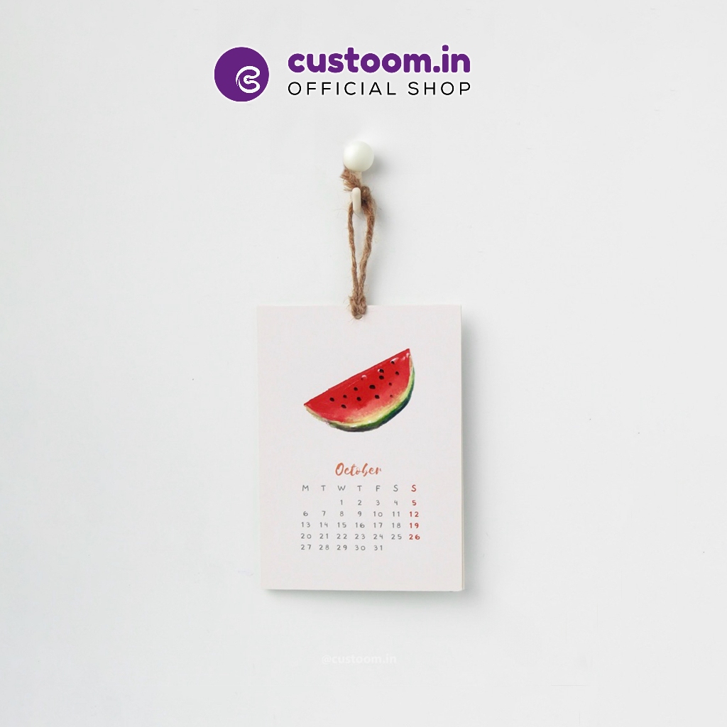 

Kalender 2025 #Model Rustik (Ukuran A6 14,8 x 10,5 cm) - Kalender Dekorasi | Custoom.in