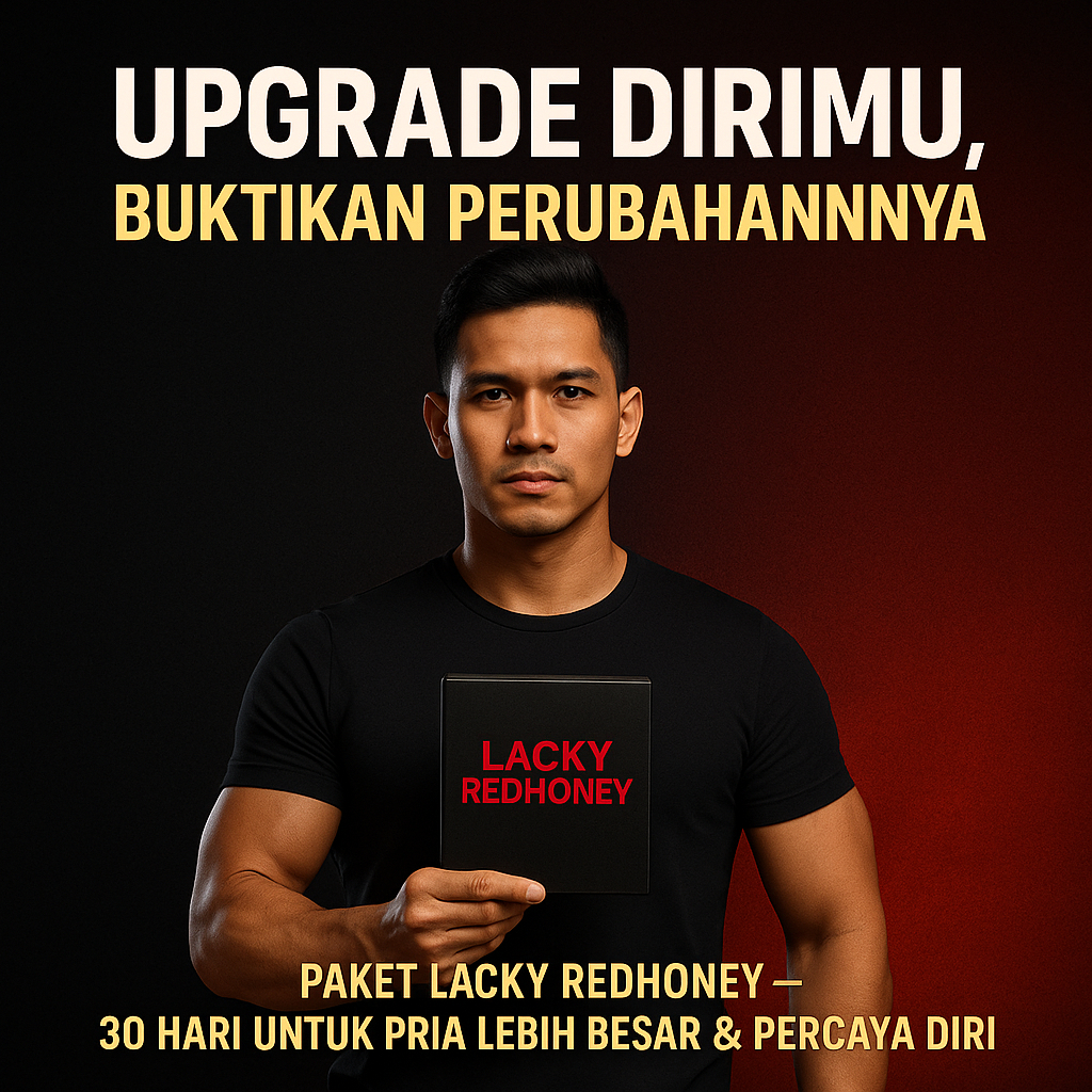 

Program Tambah Ukuran Tambah Stamina | Paket LACKY REDHONEY 30 Hari | Solusi Percaya Diri Pria