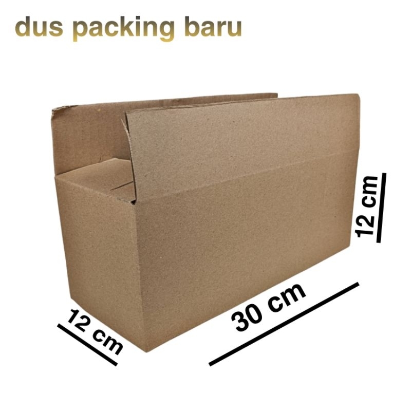 

kardus box packing berkualitas ukuran 30x12x12 bahan baru
