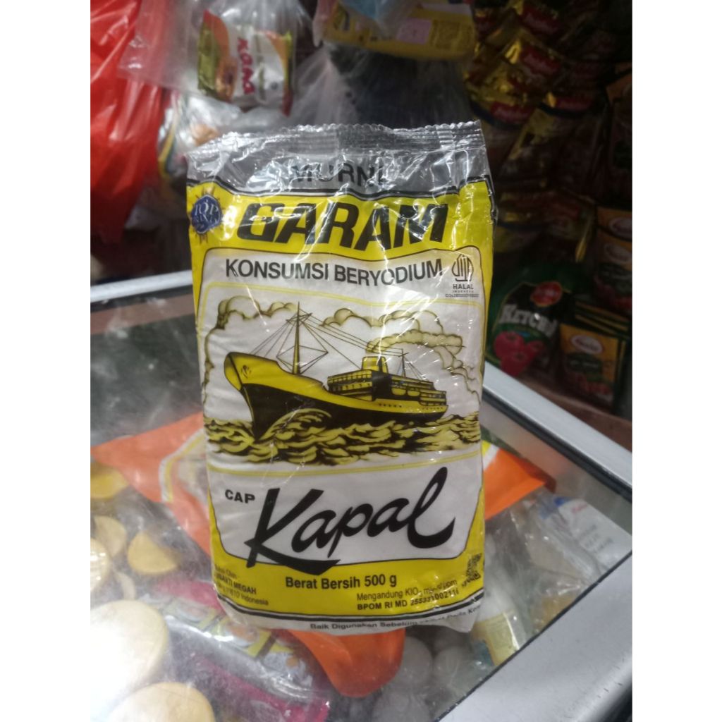

Garam Cap Kapal berat/isi 500gr
