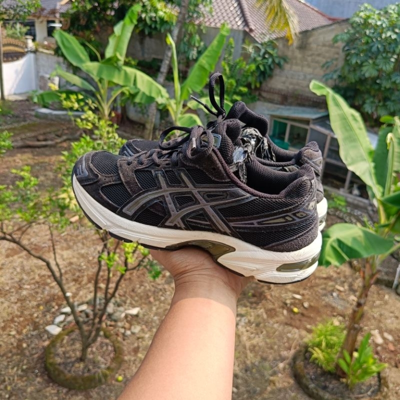 Size 37.5 | Asics Gel 1130 Hitam Putih Sepatu Sneakers Unisex Second Original