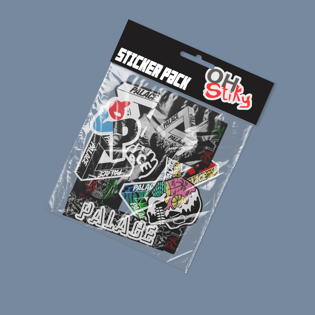 

Sticker stiker distro brand palace pack