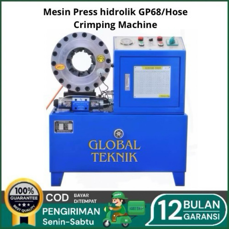 mesin pres hidrolik gp 68 / hose crimping machine