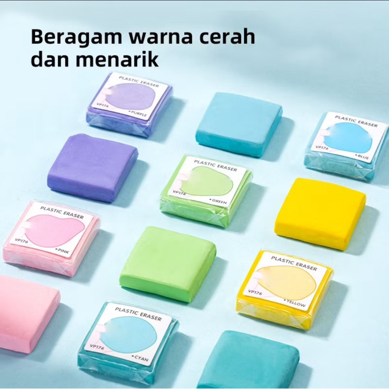 

Penghapus Elastis / Kneadble Eraser Slime lentur dapat dibentuk