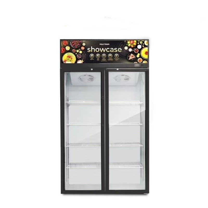 Kulkas Showcase Polytron 2 Pintu SCN-610 600L Big Size Pendingin Minuman SCN 610