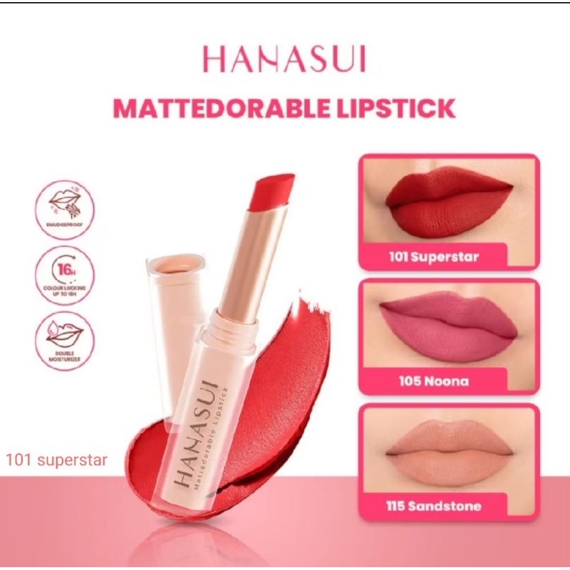 HANASUI MATTEDORABLE LIPSTIK