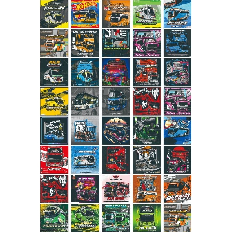 

Sticker Bus Basuri Glossy