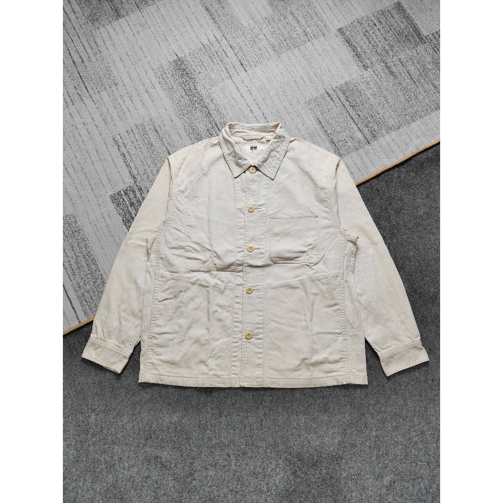 Uniqlo Work Jacket (Denim) Jaket Outer Luaran