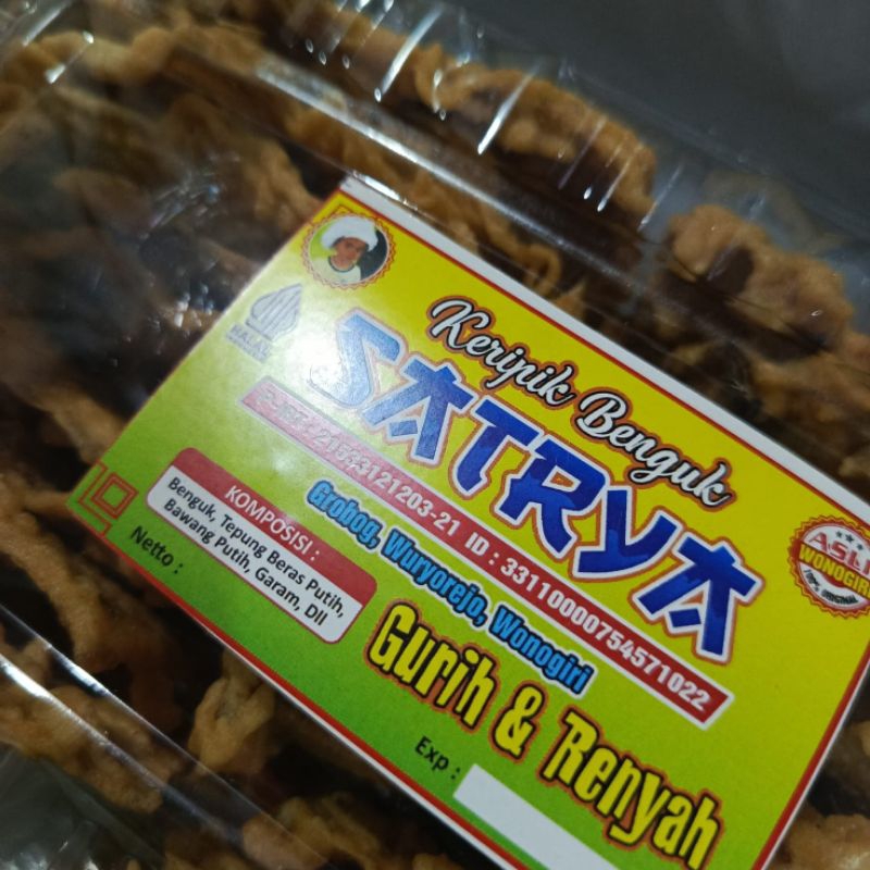 

kripik Benguk Satriya,Wonogiri lezat gurih