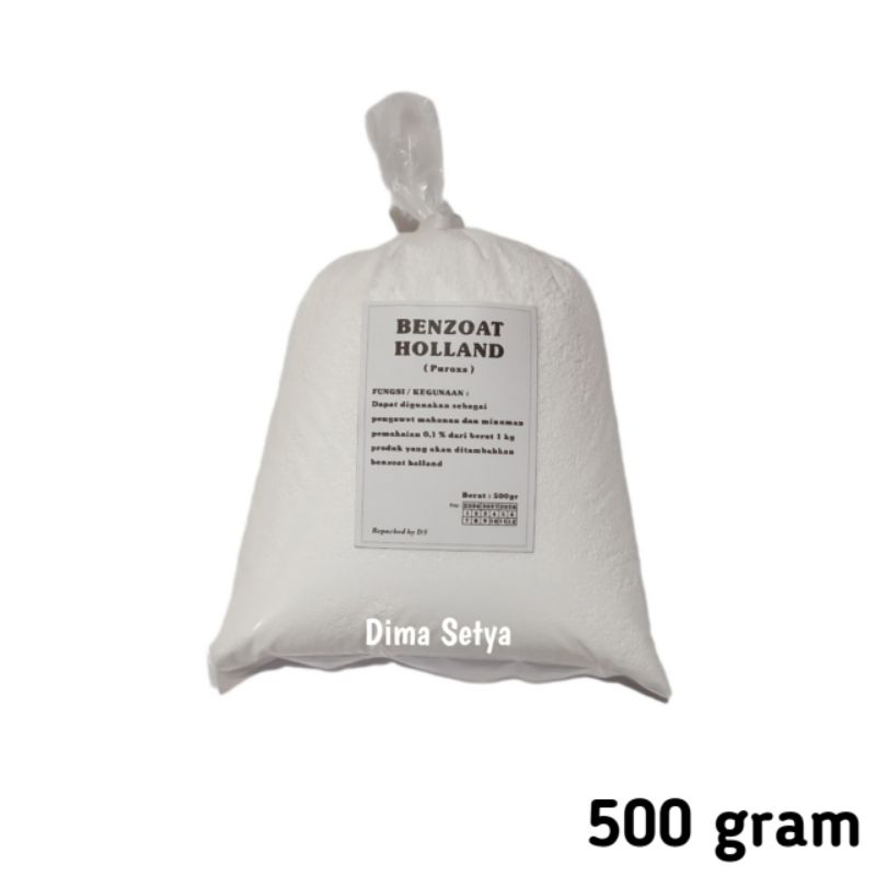

Benzoat holland puroxs grains pengawet makanan minuman 500 gram