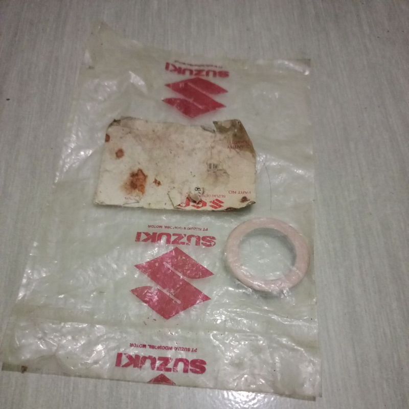 paking knalpot Suzuki satria Fu original depan