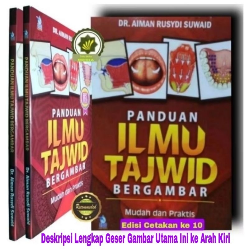 Buku Tajwid PANDUAN ILMU TAJWID BERGAMBAR Cara Mudah dan Praktis Belajar Ilmu Tajwid dan Fasih Baca 