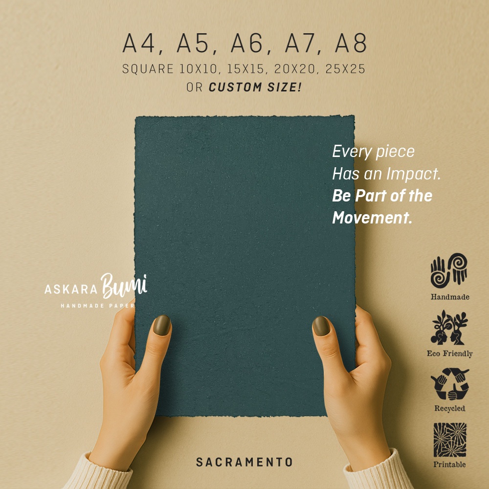 

Kertas Daur Ulang // Handmade // Ramah Lingkungan // Eco Friendly // Sacramento
