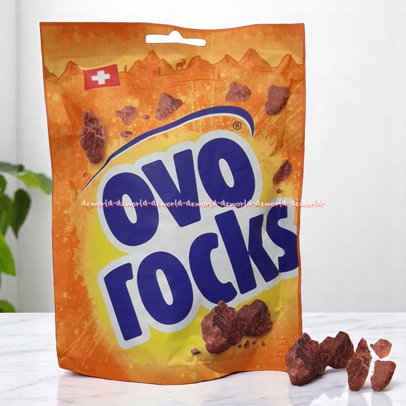 

Ovo Rocks 70gr Chocovo Coklat Batu Ovomaltine Tanpa Tambahan Gula Produk Swiss