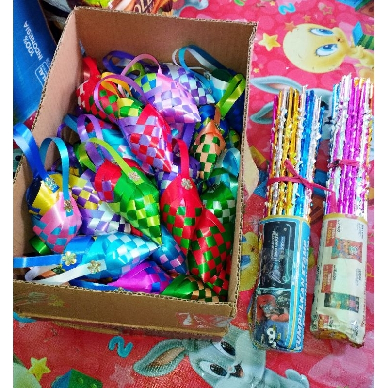 Kembang telur aqiqah / wadah telur aqiqah & gagang bambu aqiqah marhaban