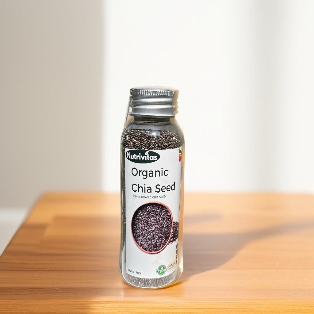 

Nutrivitas Organic Chia Seed 70 gram - Biji Chiaseed natural organik 70 gram diet