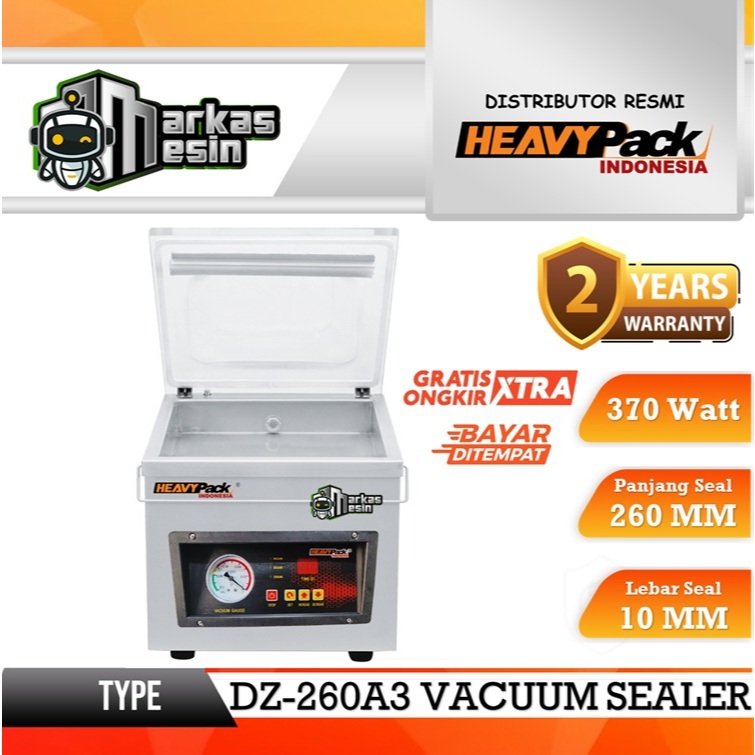 Vacuum Sealer HEAVYPACK Mesin Sedot Hampa Udara DZ-260A3