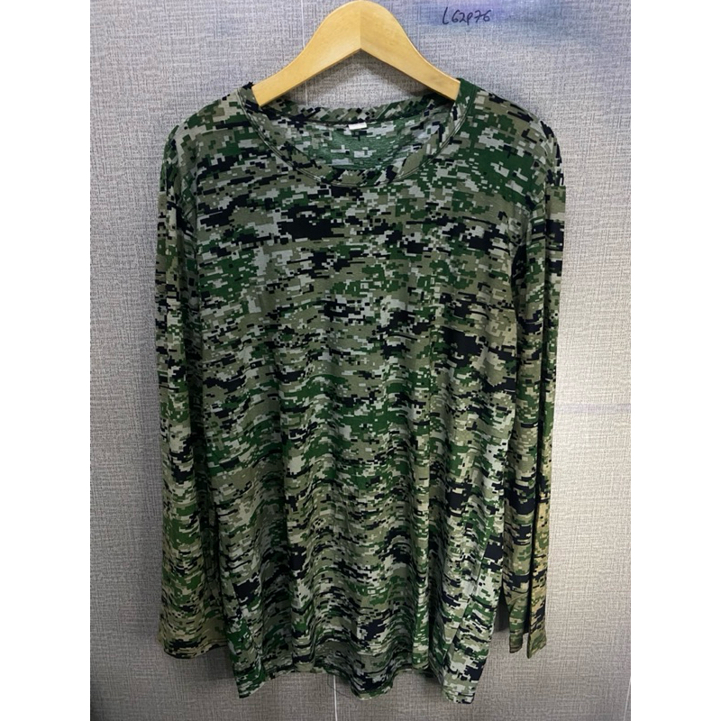 KAOS JERSEY LORENG HIJAU NO MINUS SIZE XL