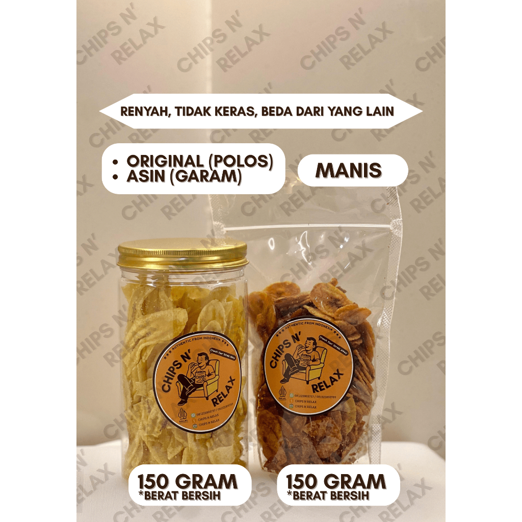 

Keripik Pisang Asin Gurih & Manis Asli Bandung By Chips N Relax