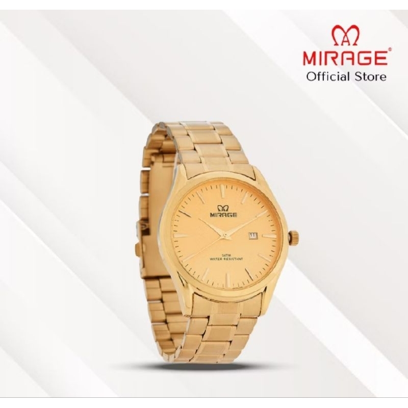 JAM TANGAN MIRAGE KUNING PRIA ORIGINAL 0418